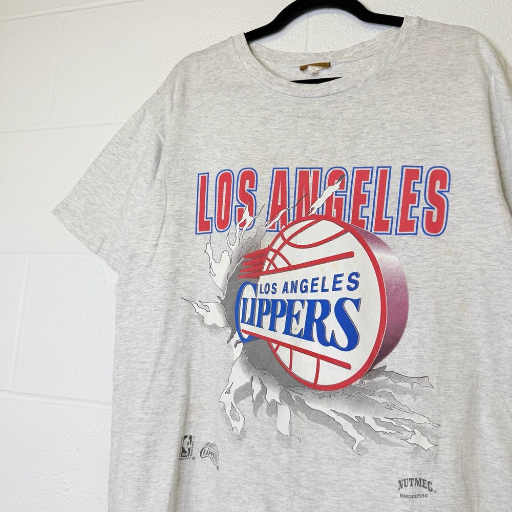 Vintage 1990s Nutmeg Los Angeles Clippers Shirt Size L NBA Breakthrough